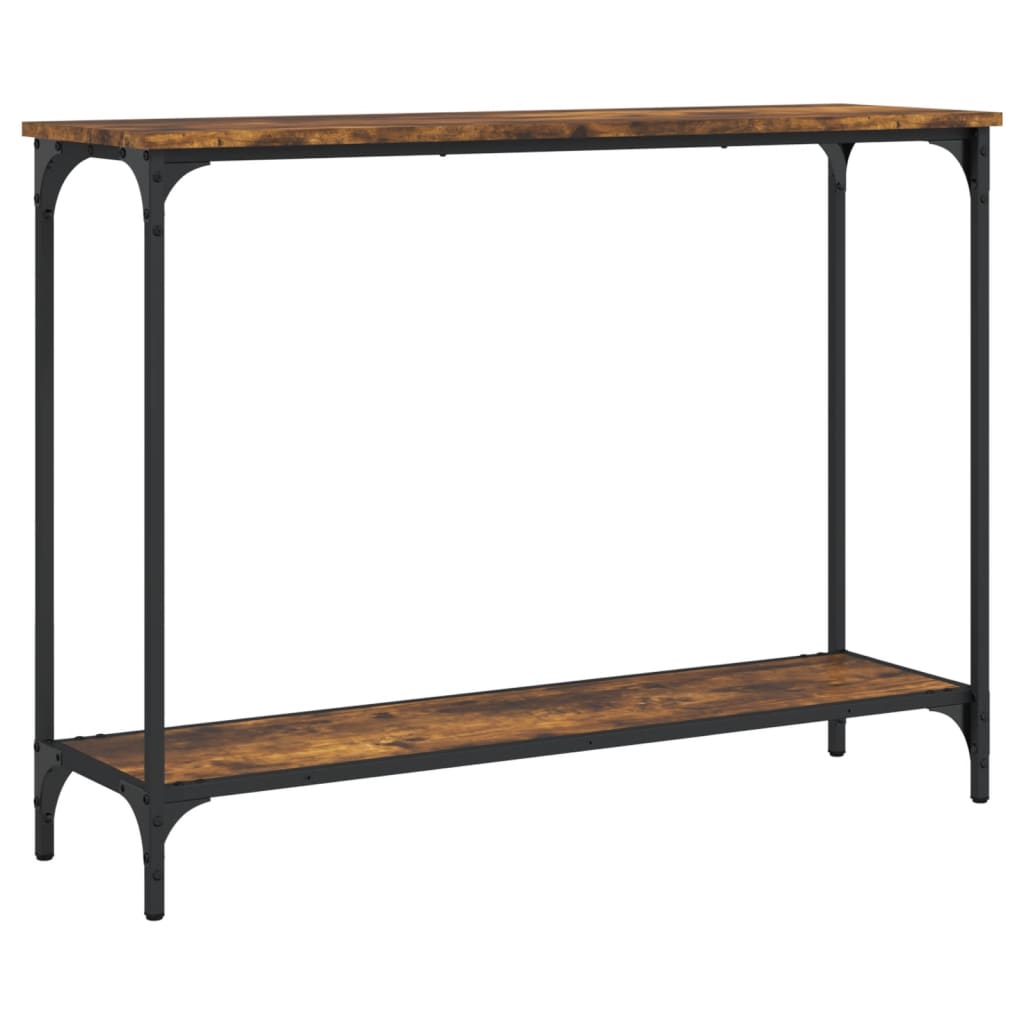 Console Table Smoked Oak 101x30,5x75 cm Engineered Wood