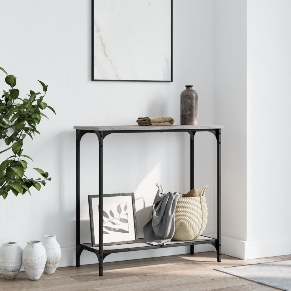 Console Table Grey Sonoma 75x30,5x75 cm Engineered Wood