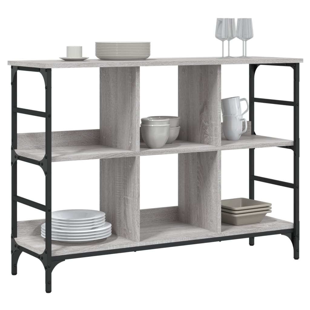 Sideboard Grey Sonoma 102x32x73,5 cm Engineered Wood