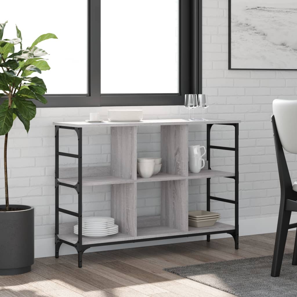Sideboard Grey Sonoma 102x32x73,5 cm Engineered Wood
