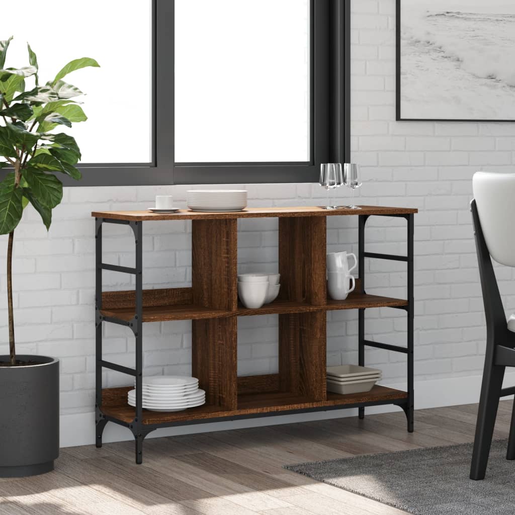 Sideboard Brown Oak 102x32x73,5 cm Engineered Wood