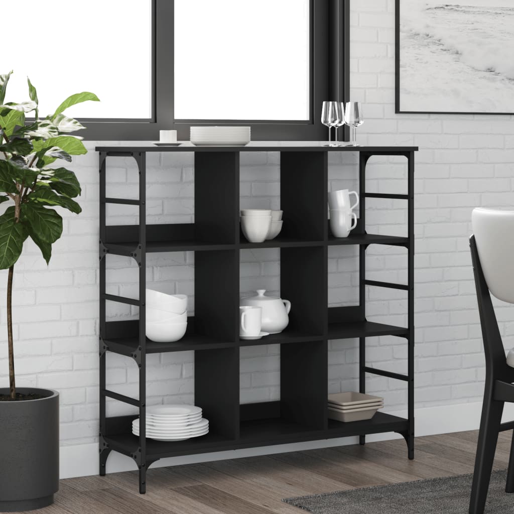 Sideboard Black 102x32x103,5 cm Engineered Wood