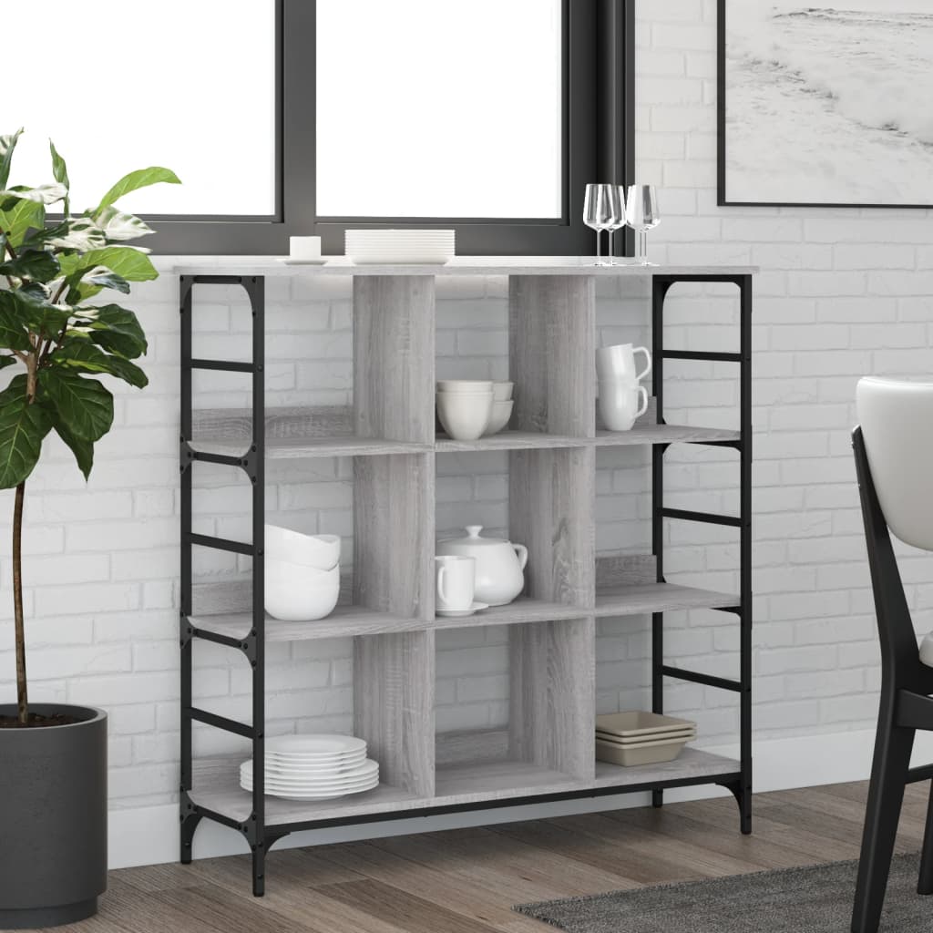 Sideboard Grey Sonoma 102x32x103,5 cm Engineered Wood