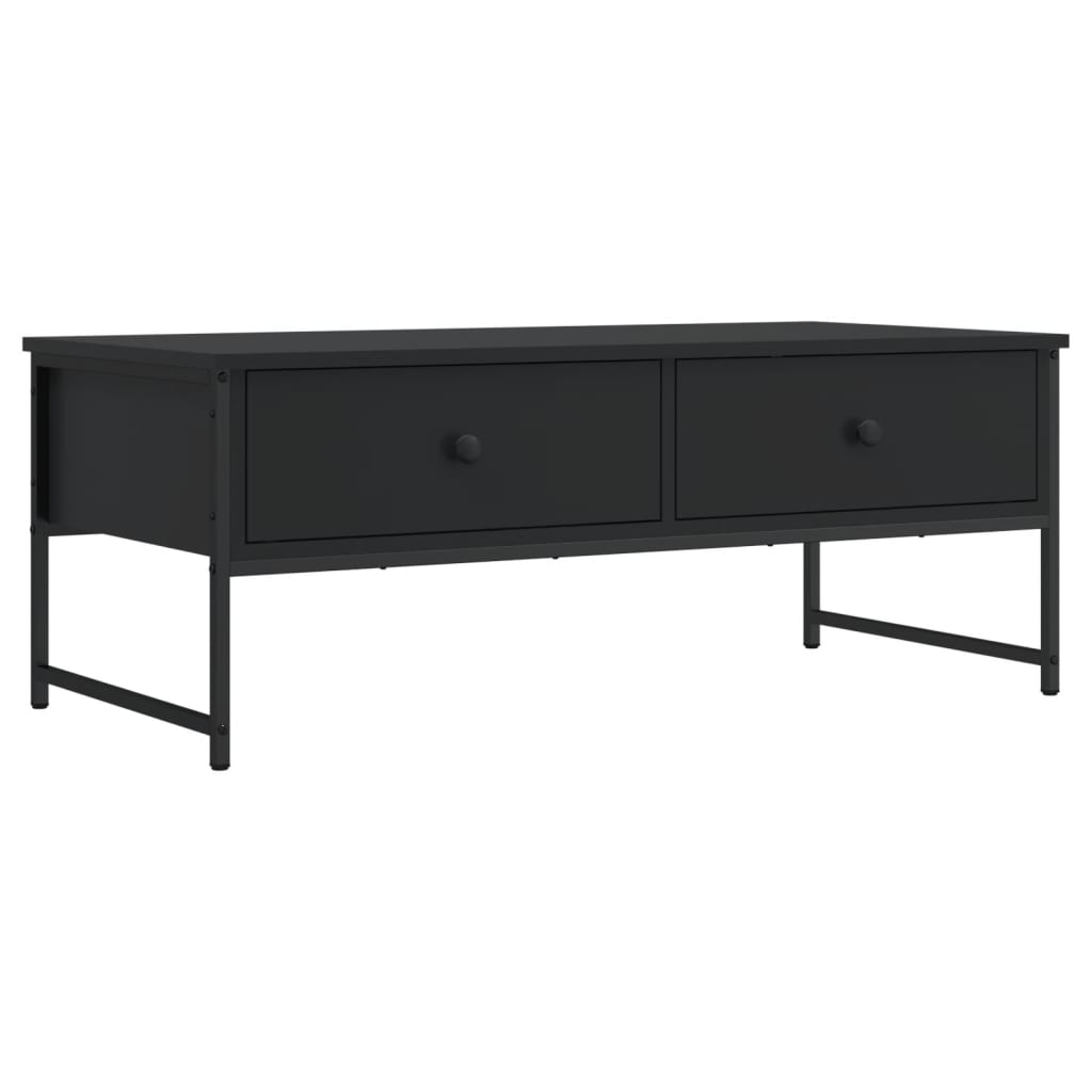 Coffee Table Black 101x49x39,5 cm Engineered Wood