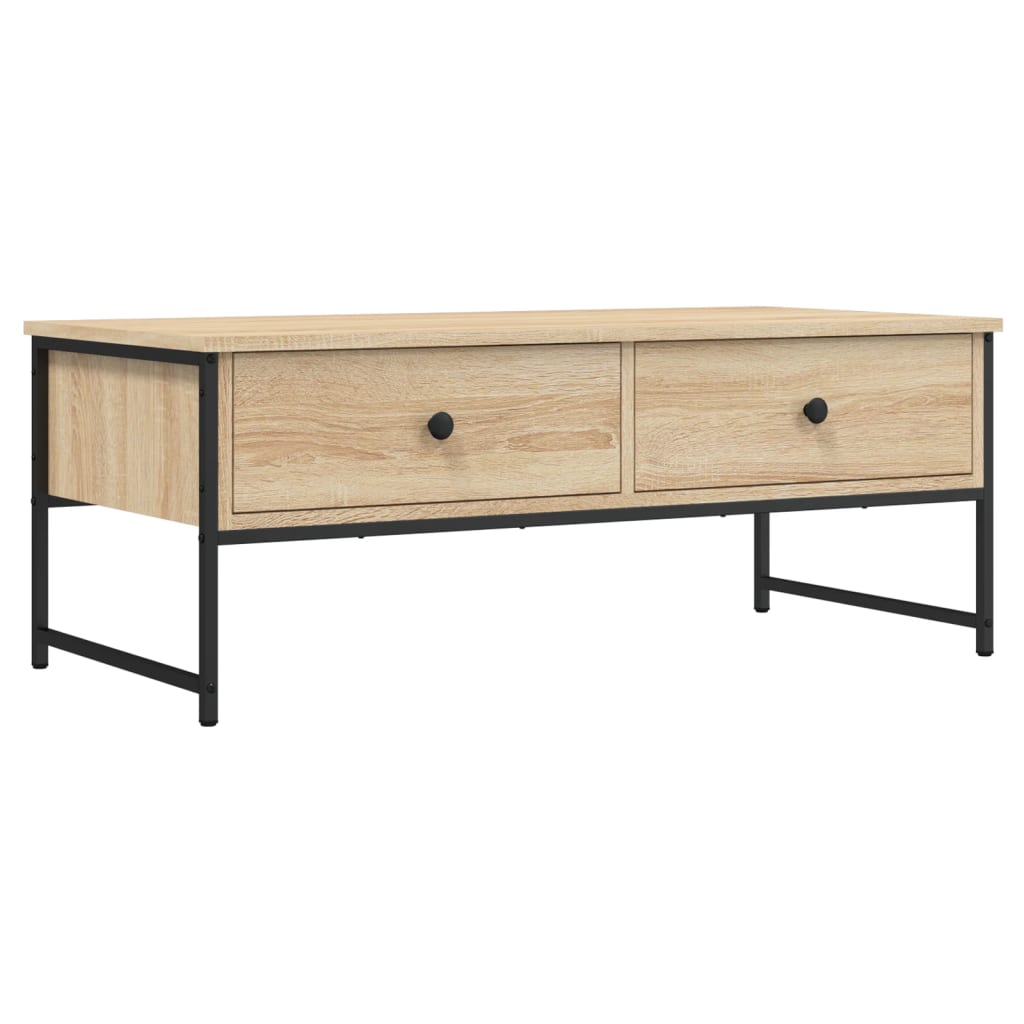 Coffee Table Sonoma Oak 101x49x39,5 cm Engineered Wood