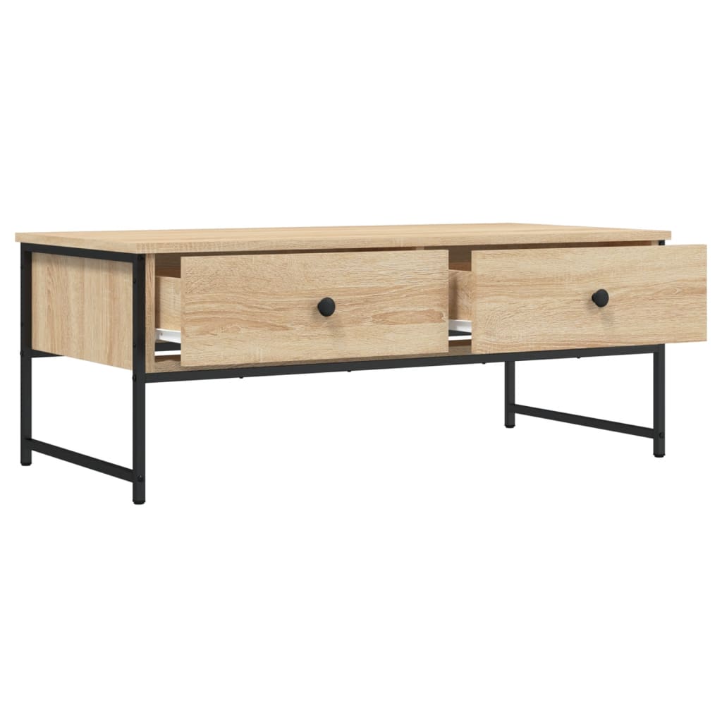 Coffee Table Sonoma Oak 101x49x39,5 cm Engineered Wood