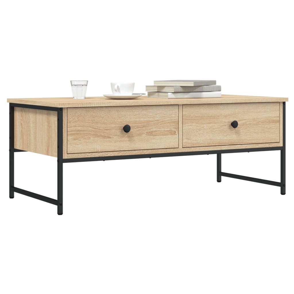 Coffee Table Sonoma Oak 101x49x39,5 cm Engineered Wood
