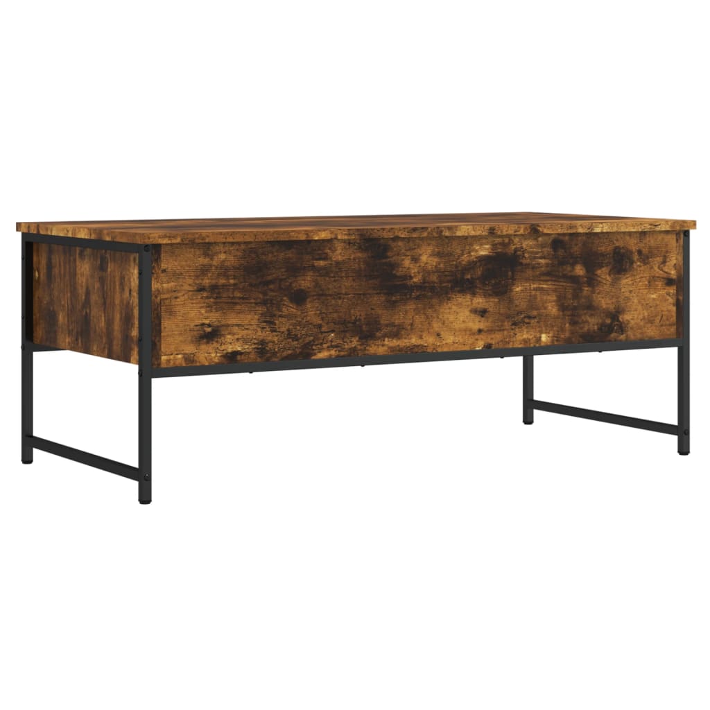 Coffee Table Smoked Oak 101x49x39,5 cm Engineered Wood