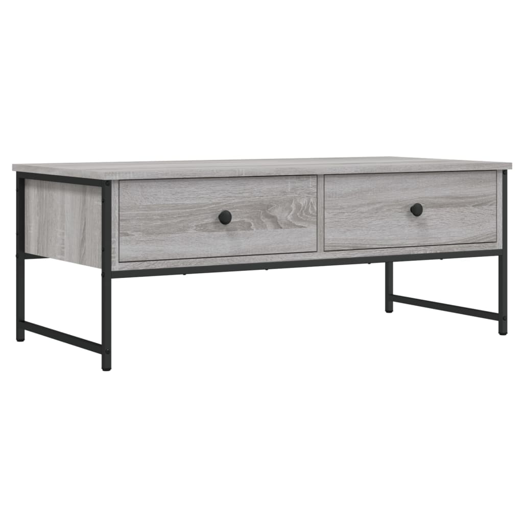 Coffee Table Grey Sonoma 101x49x39,5 cm Engineered Wood