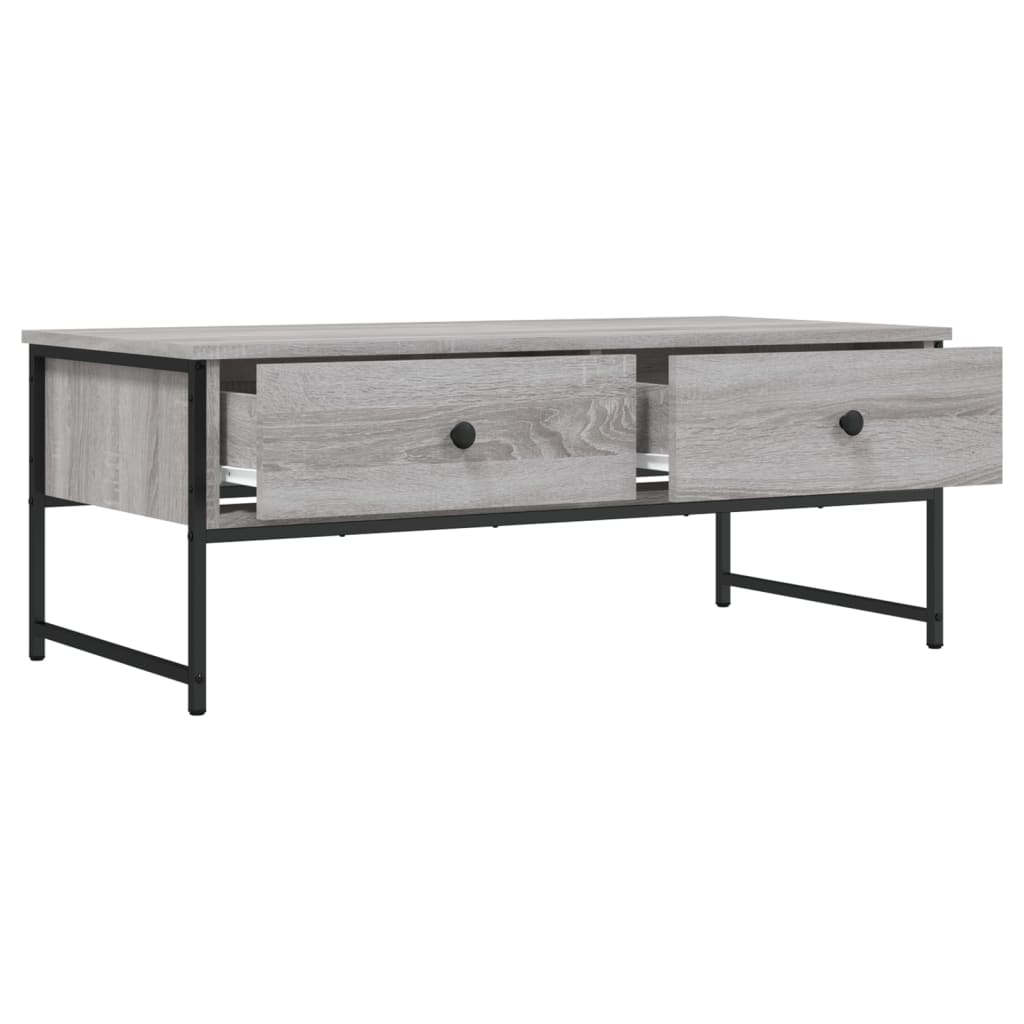 Coffee Table Grey Sonoma 101x49x39,5 cm Engineered Wood