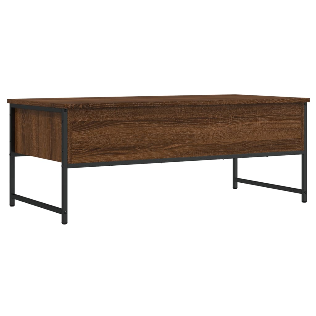 Coffee Table Brown Oak 101x49x39,5 cm Engineered Wood
