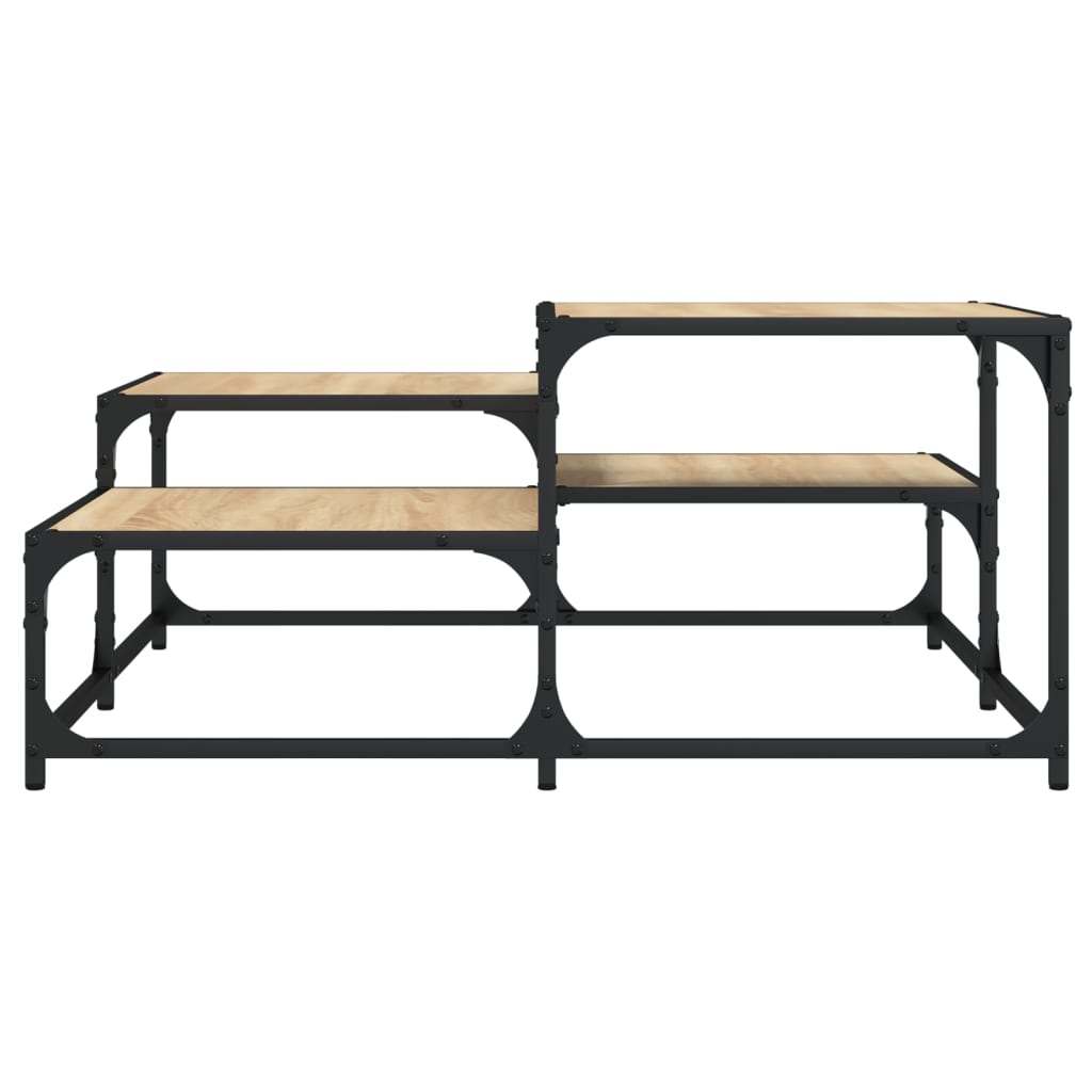 Coffee Table Sonoma Oak 87,5x87,5x40 cm Engineered Wood
