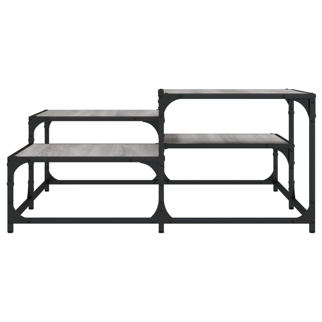 Coffee Table Grey Sonoma 87,5x87,5x40 cm Engineered Wood