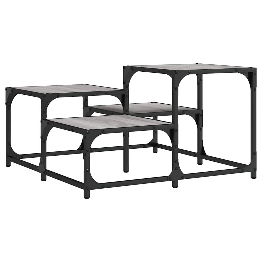 Coffee Table Grey Sonoma 68x68x40 cm Engineered Wood