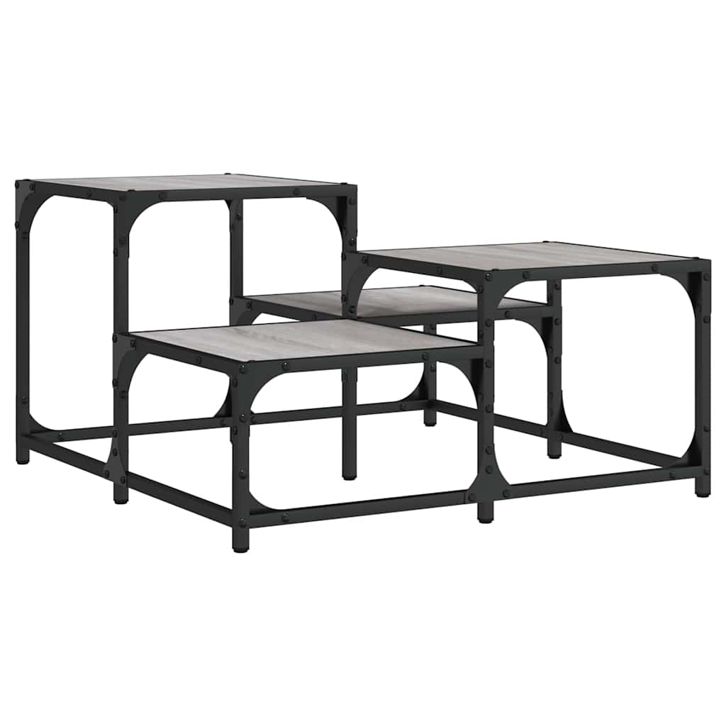 Coffee Table Grey Sonoma 68x68x40 cm Engineered Wood