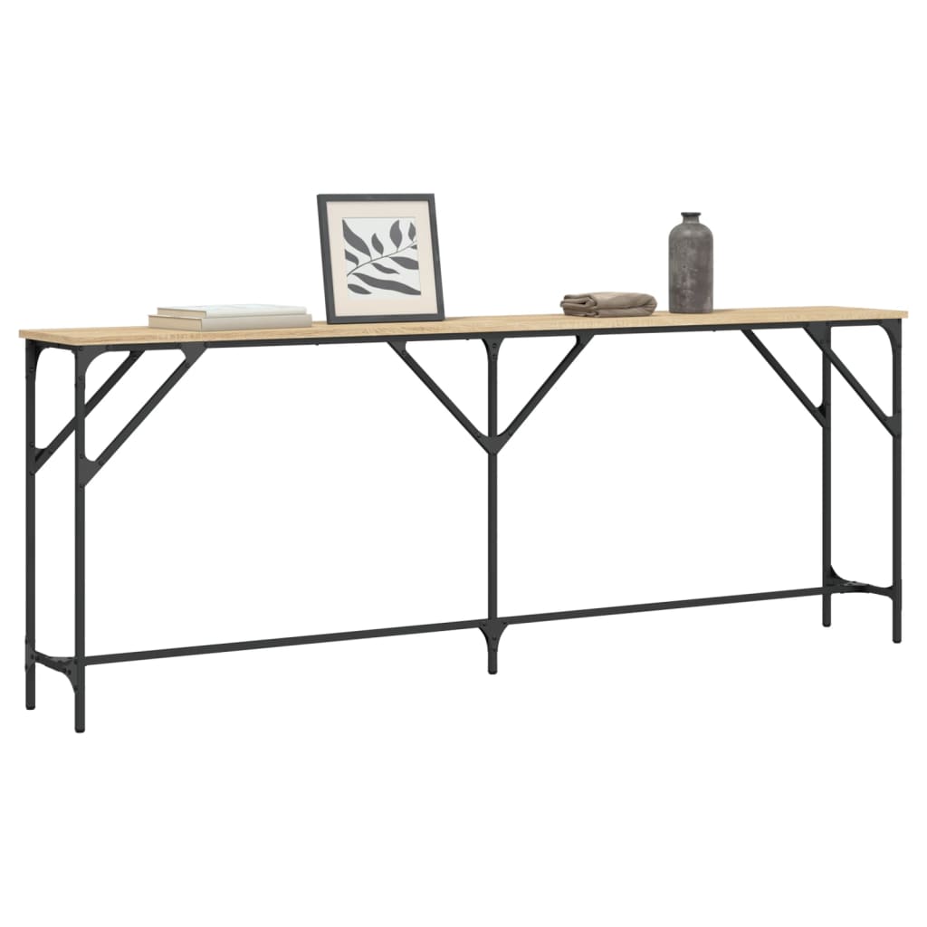 Console Table | Sonoma Oak | Engineered Wood | Large | Adjustable Feet