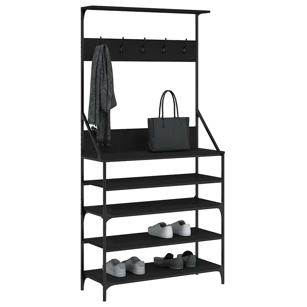 Clothes Rack | Black | Engineered wood, Metal | Medium | Clothes Rack
