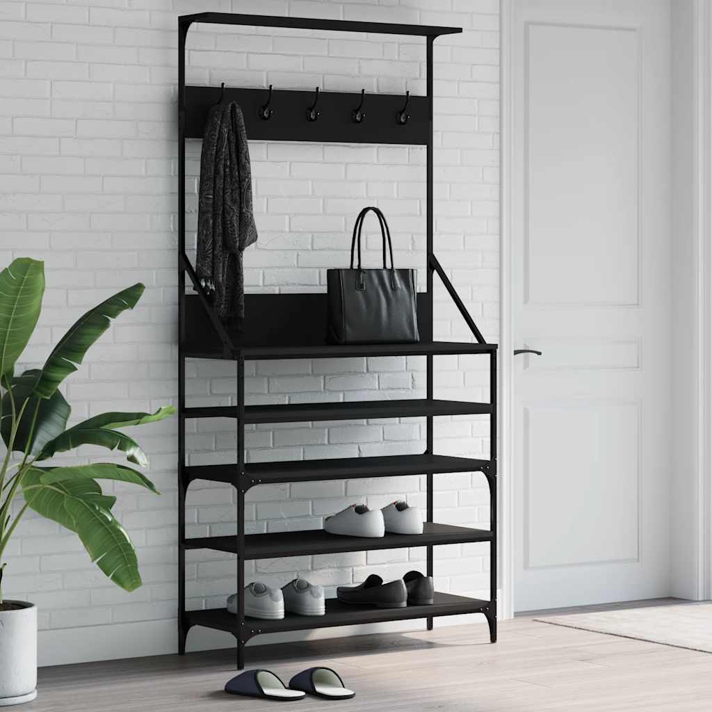 Clothes Rack | Black | Engineered wood, Metal | Medium | Clothes Rack