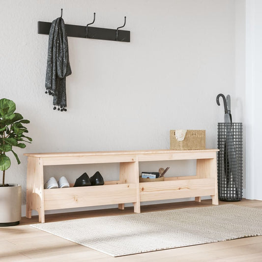 vidaXL Hall Bench 160x28x45 cm Solid Wood Pine