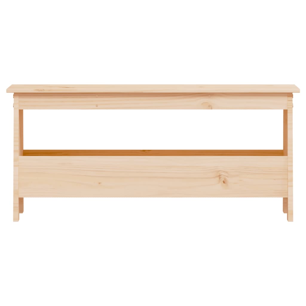 vidaXL Hall Bench 100x28x45 cm Solid Wood Pine