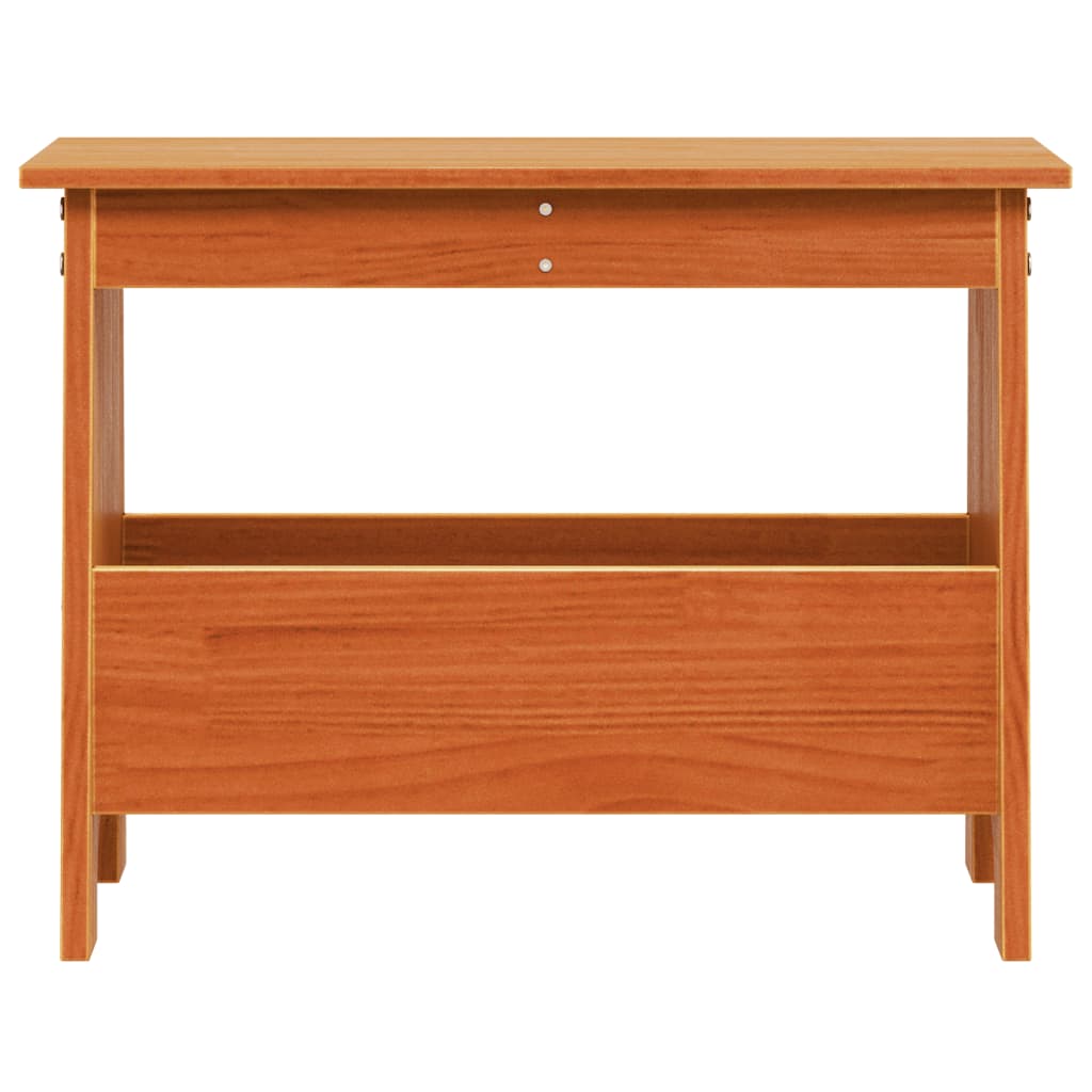 vidaXL Hall Bench Wax Brown 60x28x45 cm Solid Wood Pine