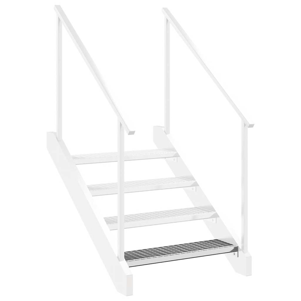 Grate Step | Silver | Galvanised steel | 70 cm x 24 cm | Non-slip