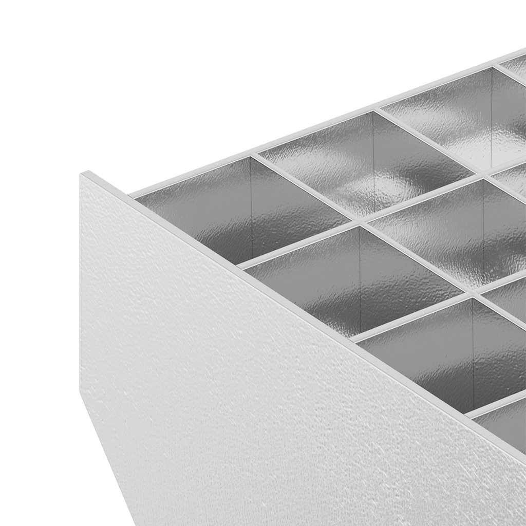 Grate Step | Silver | Galvanised steel | 70 cm x 24 cm | Non-slip