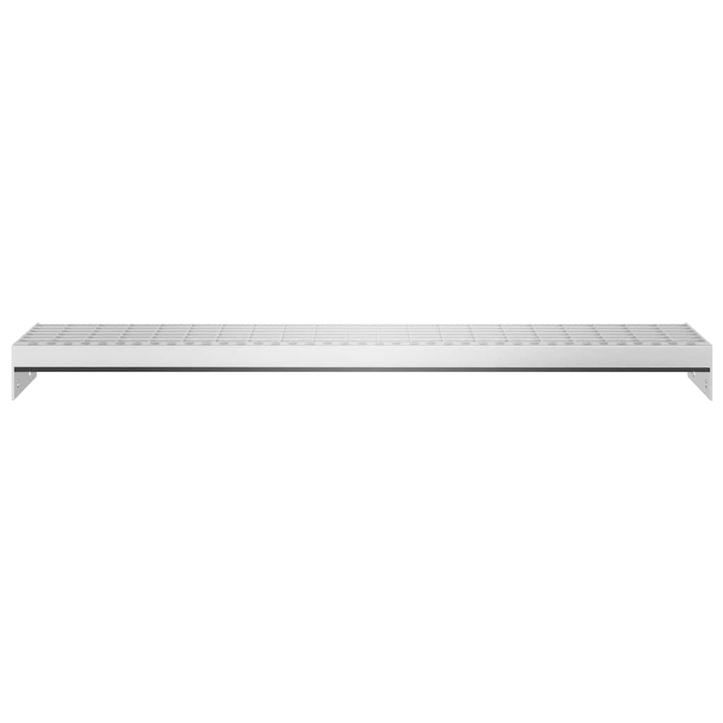 Grate Step | Silver | Galvanised Steel | Large | Non-slip | Grate Step
