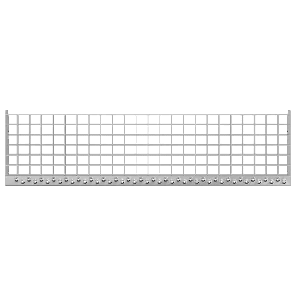 Grate Step | Silver | Galvanised Steel | Large | Non-slip | Grate Step