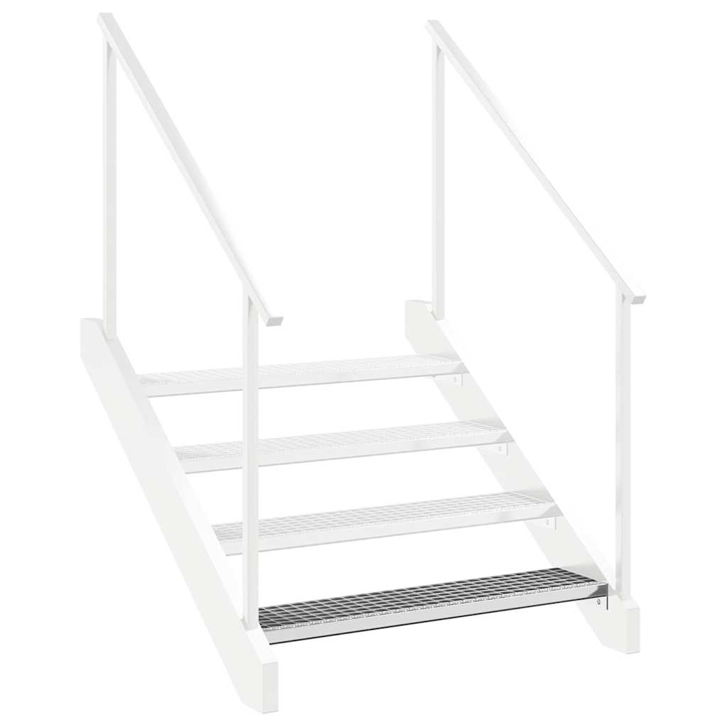 Grate Step | Silver | Galvanised Steel | Large | Non-slip | Grate Step