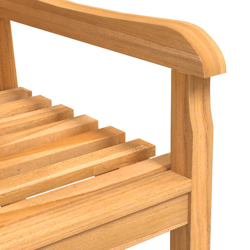 Garden Chair | Set of 6 | Natural Teak | Solid Teak Wood | Medium