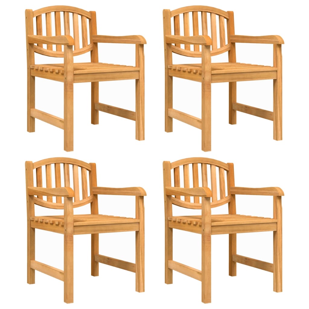 Garden Dining Set | Natural Teak | Solid Teak Wood | Medium |  Stackable