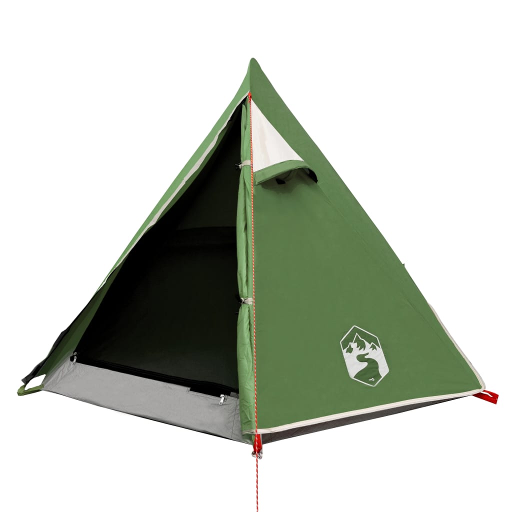 vidaXL Camping Tent Dome 2-Person Green Waterproof