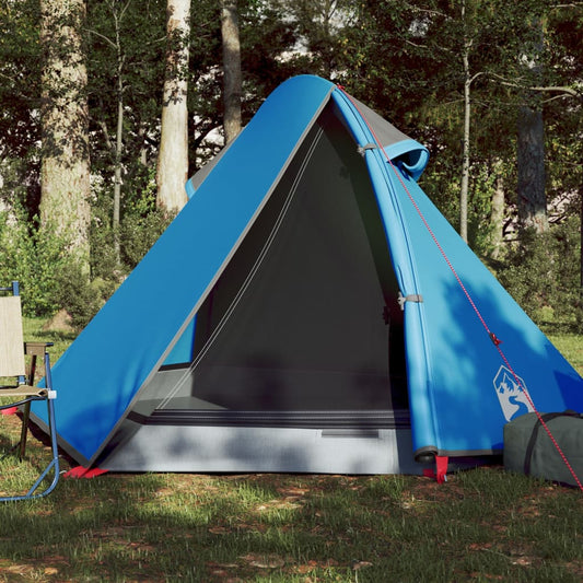 vidaXL Camping Tent Dome 2-Person Blue Waterproof