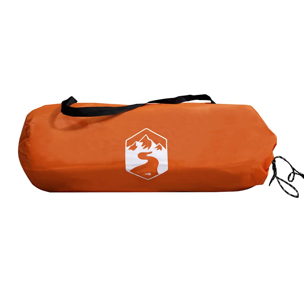 Camping Tent Dome 2-Person Grey and Orange Waterproof