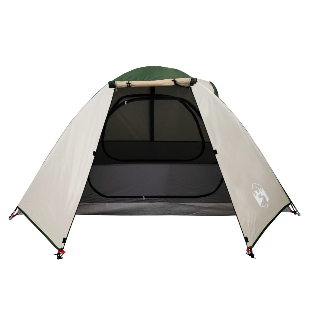 vidaXL Camping Tent Dome 2-Person Green Waterproof