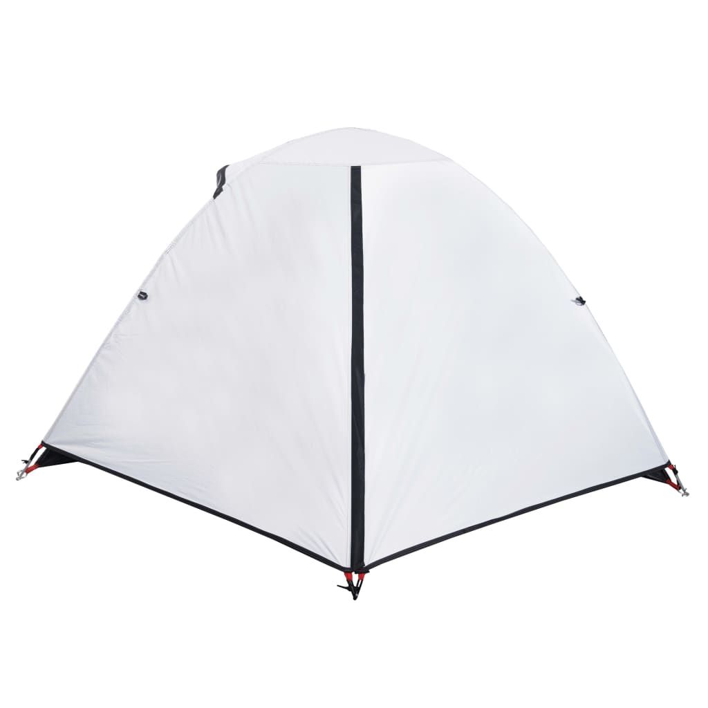 vidaXL Camping Tent Dome 2-Person White Blackout Fabric Waterproof