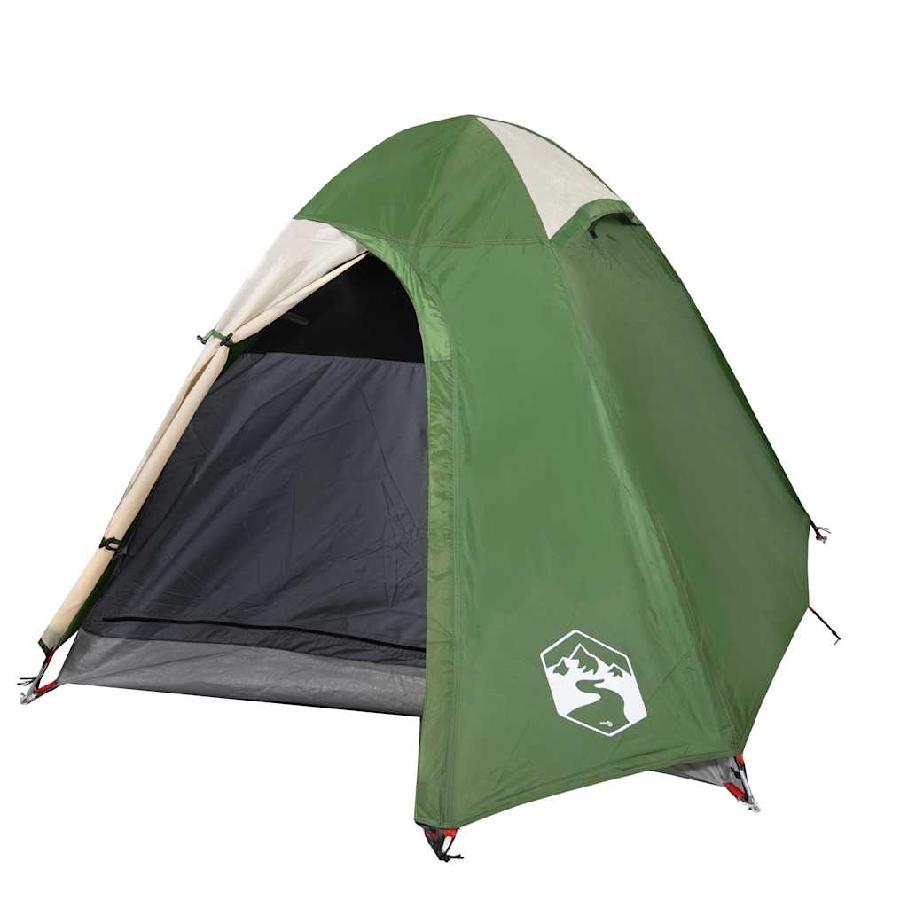 Camping Tent Dome 2-Person Green Waterproof