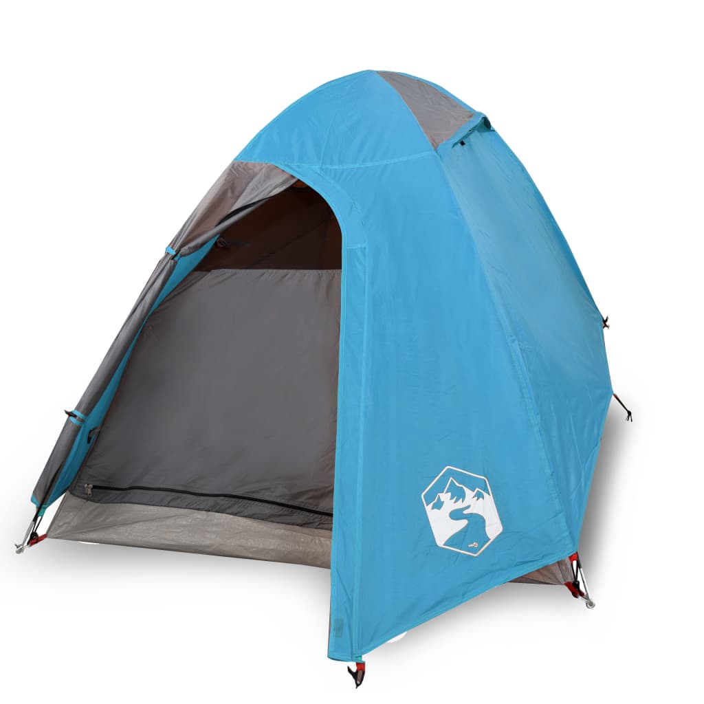 vidaXL Camping Tent Dome 2-Person Blue Waterproof