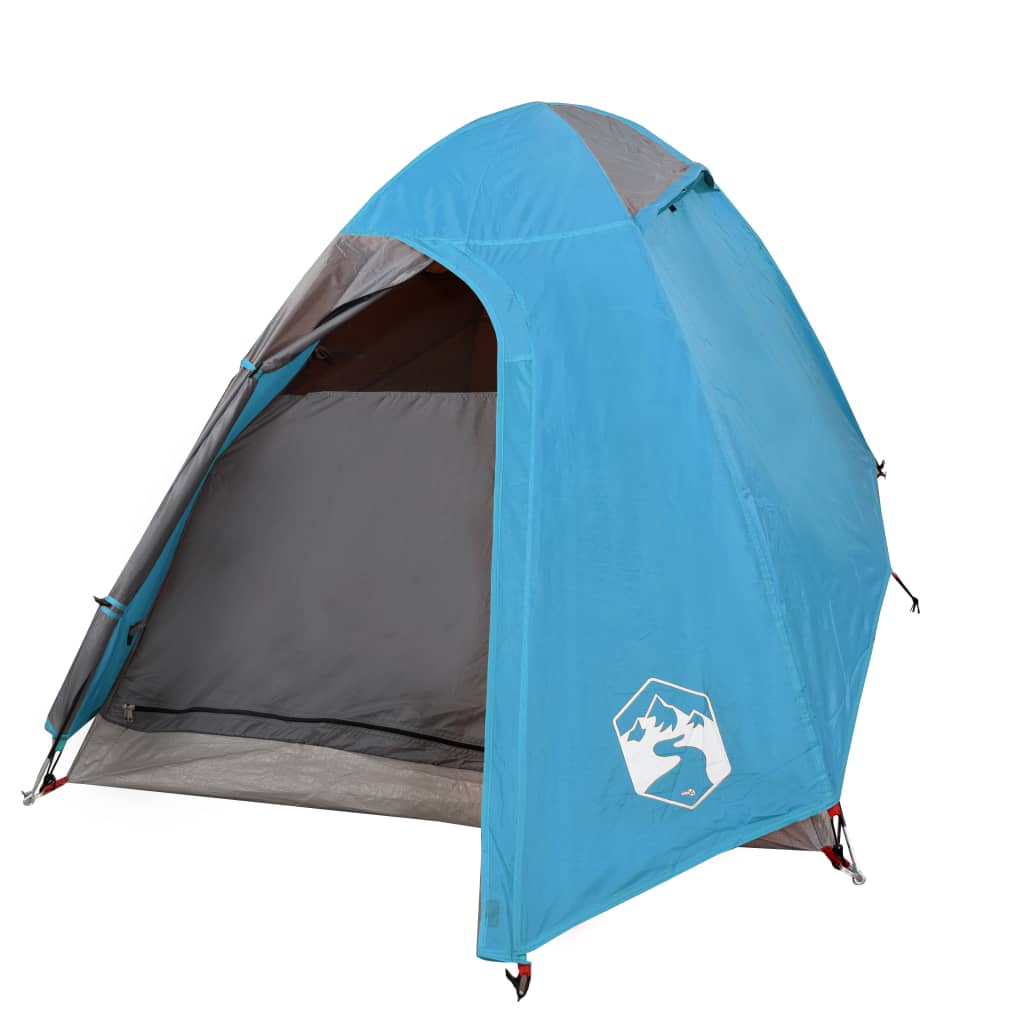 vidaXL Camping Tent Dome 2-Person Blue Waterproof