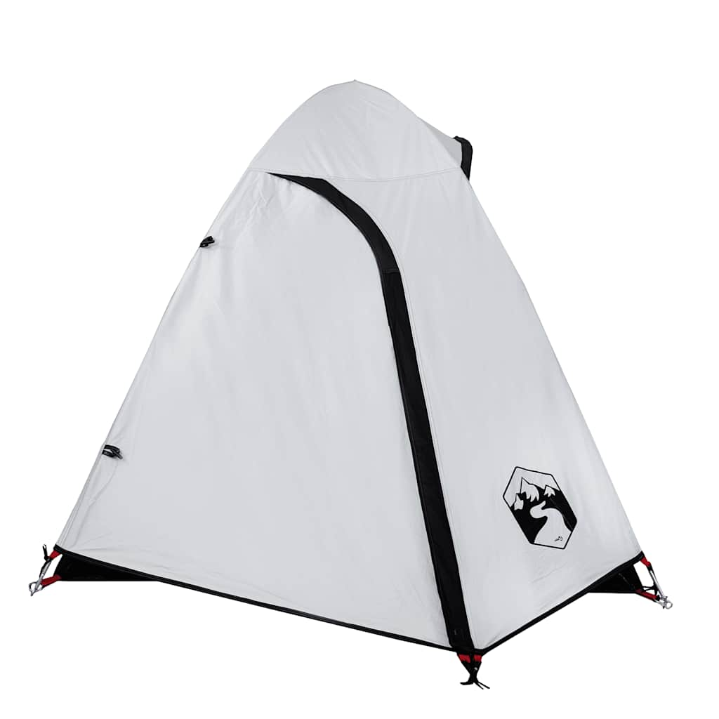 vidaXL Camping Tent Dome 2-Person White Blackout Fabric Waterproof