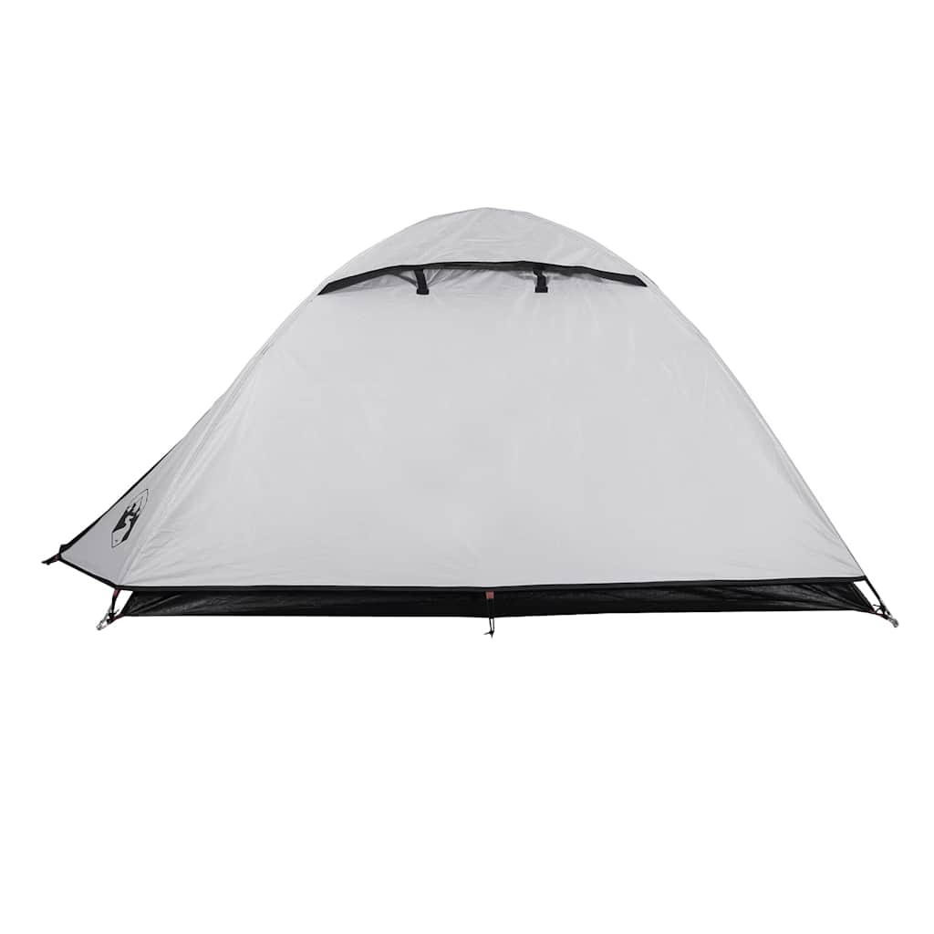 vidaXL Camping Tent Dome 2-Person White Blackout Fabric Waterproof