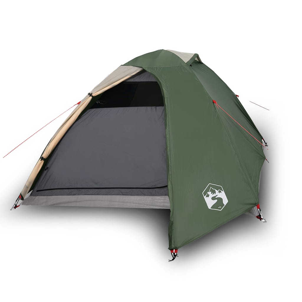 vidaXL Camping Tent Dome 2-Person Green Waterproof