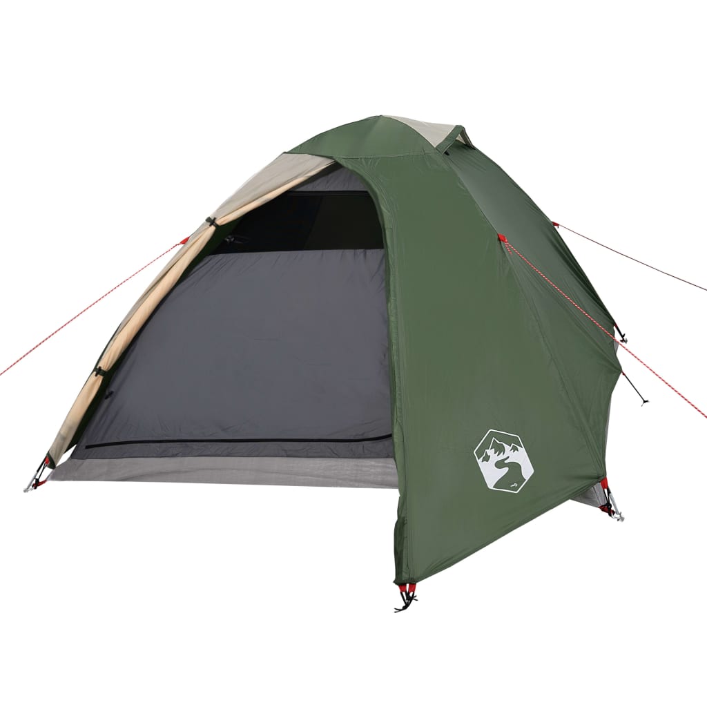 vidaXL Camping Tent Dome 2-Person Green Waterproof