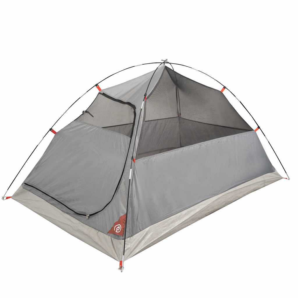 Camping Tent Dome 3-Person Orange Waterproof