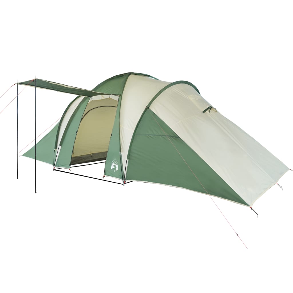 vidaXL Family Tent Dome 6-Person Green Waterproof