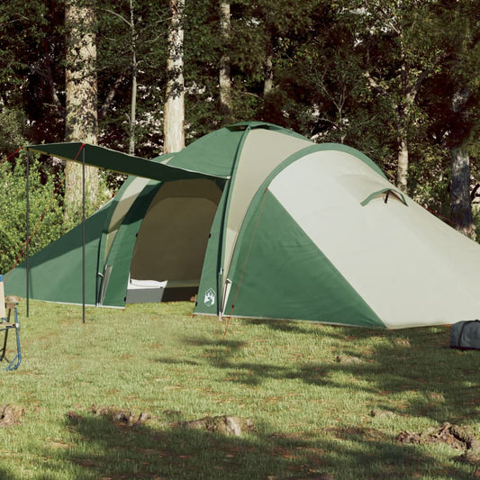 vidaXL Family Tent Dome 6-Person Green Waterproof