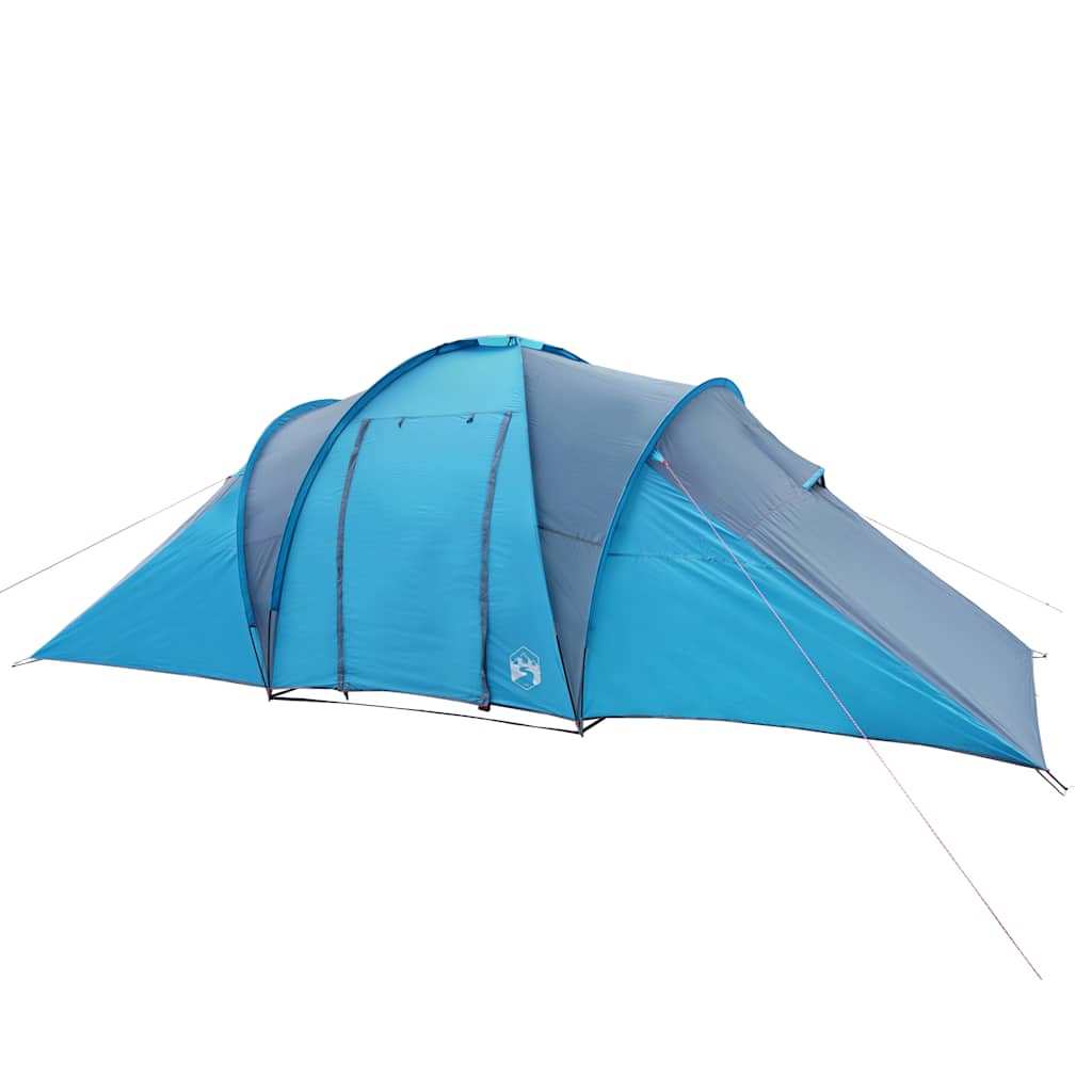 Family Tent Dome 6-Person Blue Waterproof