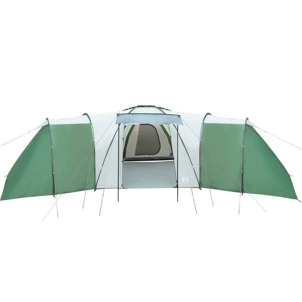 vidaXL Family Tent Dome 12-Person Green Waterproof