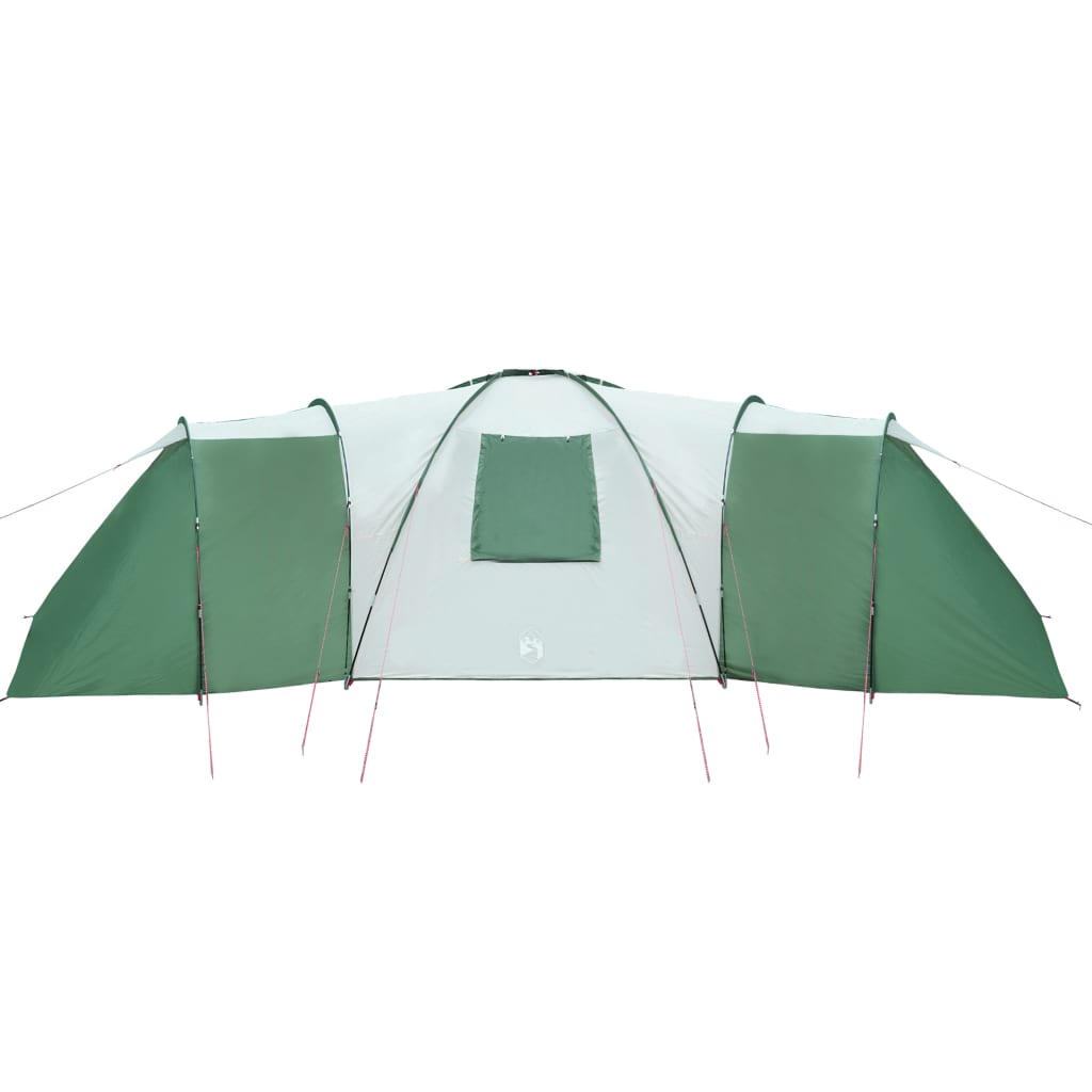 vidaXL Family Tent Dome 12-Person Green Waterproof